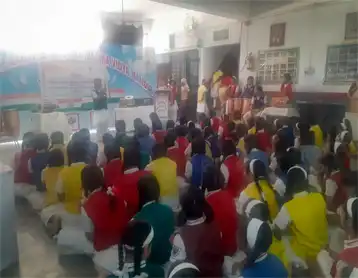 गणेश राम नागर सरस्वती बालिका विद्या मंदिर में स्वतंत्रता आंदोलन पर आधारित गायन प्रतियोगिता का आयोजन